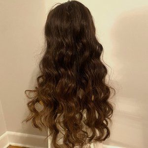 Hairvivi Camilla Glueless Human Hair Wig/ Wavy Middle Part/ HD Lace - 22"